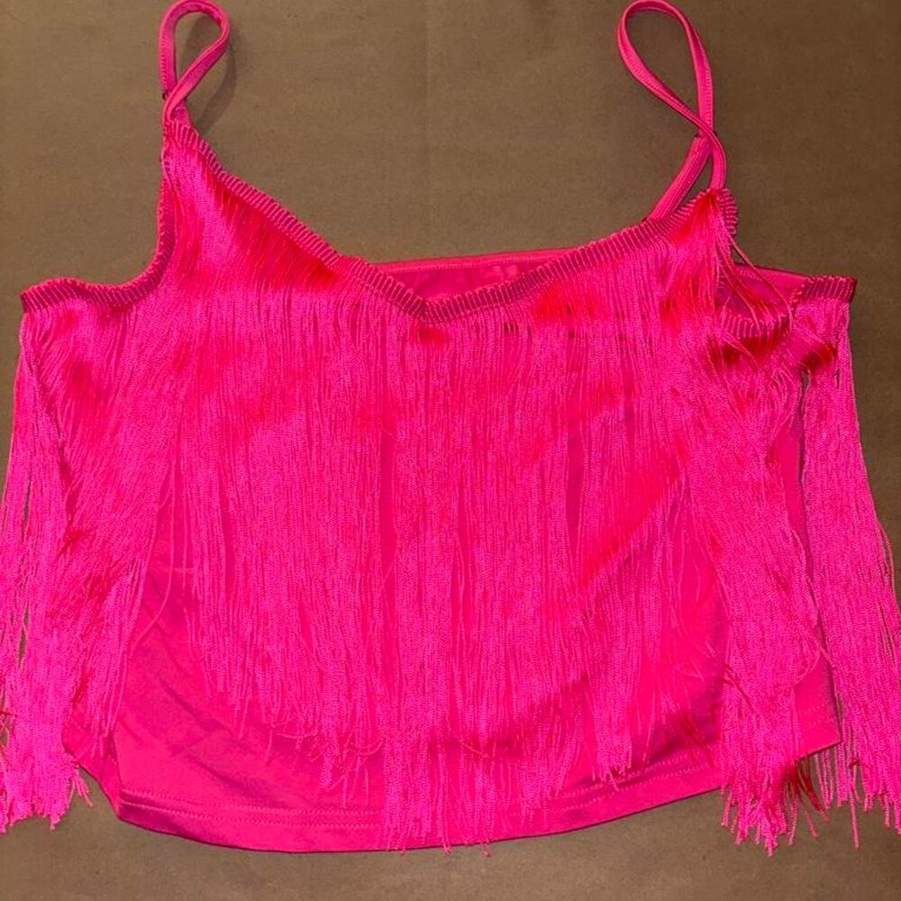 Shein Women's Pink Crop-top